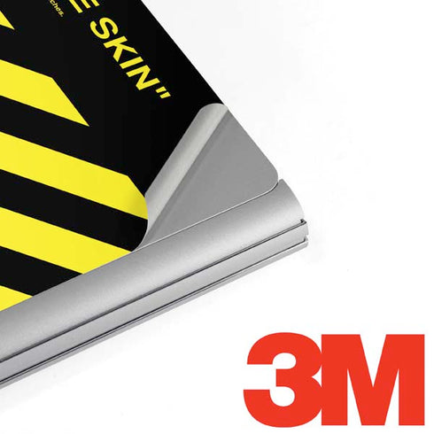 Black and Yellow Stripes Surface Book 2 15in Skin